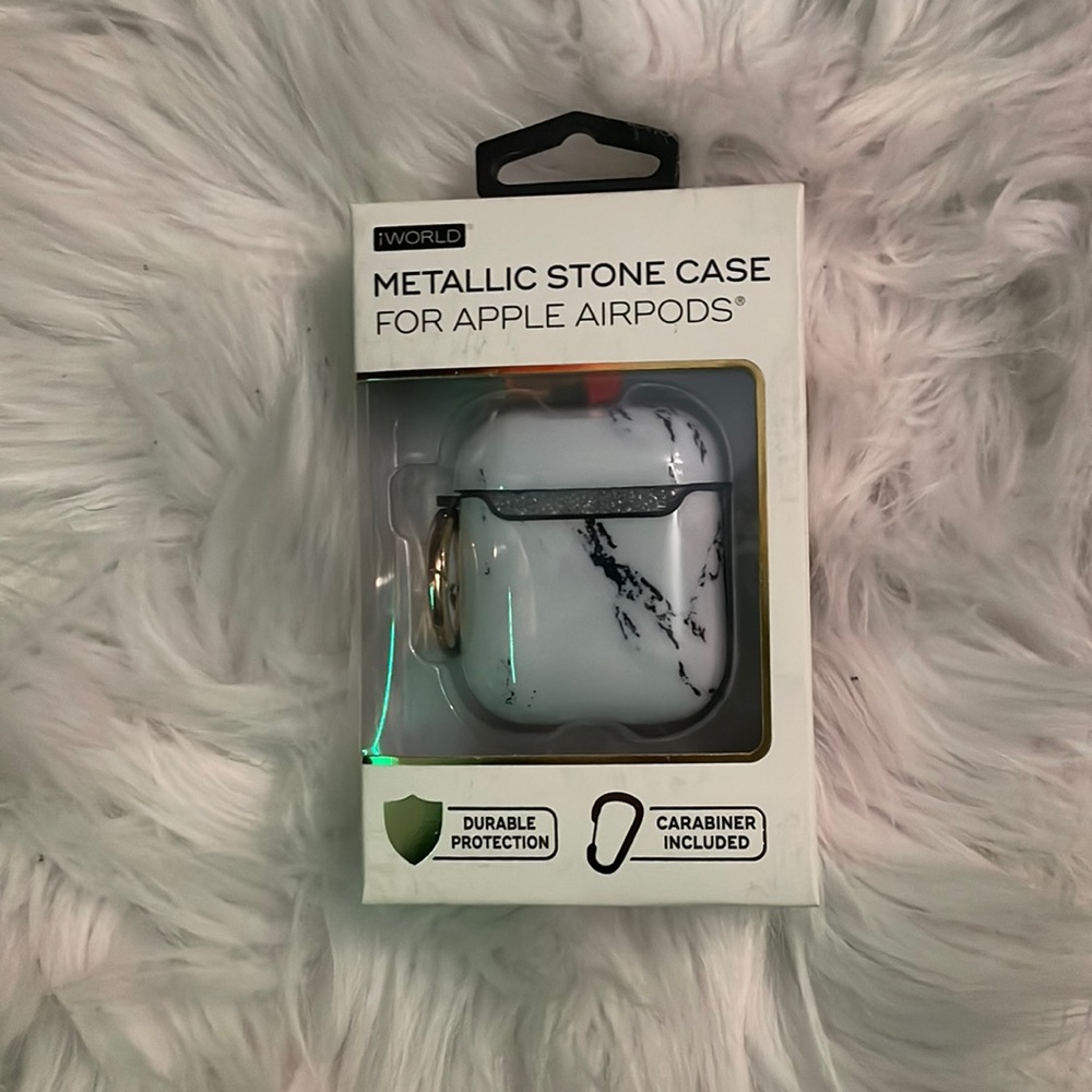 Metallic apple airpod case